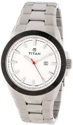 Titan 9381KM03 Octane Fueled Stainless Steel Date Function and Luminous Hands and Markers