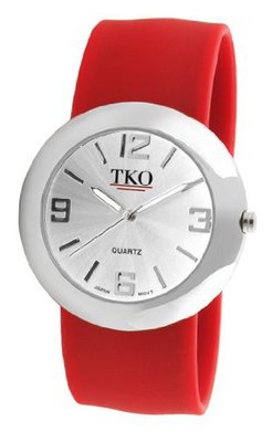 TKO ORLOGI TK614-SRD Silver Slap Metal Red