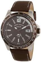 Tommy Bahama RELAX RLX1185 Banana Landing Brown Dial Silver Accents Chronograph