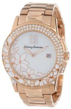 Tommy Bahama Swiss TB4044 Bimini Floral Round Stone Bezel Mother-Of-Pearl Flowers