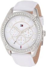 Tommy Hilfiger 1781249 Sport Stainless Steel White Leather Multi-Function