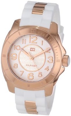 Tommy Hilfiger 1781305 Rose Gold-Plated and Silicone