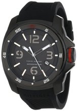 Tommy Hilfiger 1790708 Sport Black Ion Plated Case with Silicon Strap
