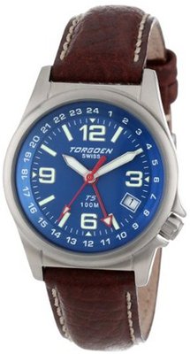 Torgoen Swiss T05504 Zulu Time Leather Strap