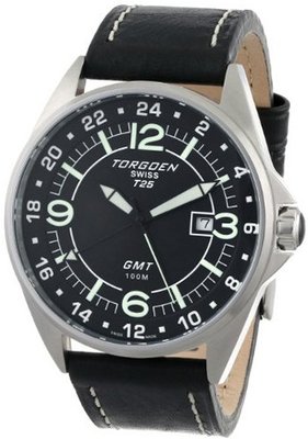 Torgoen Swiss T25102 T25 GMT Stainless-Steel Date Aviation