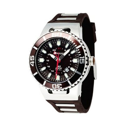 Torgoen Analog Quartz with Brown Dial and Rubber Strap - T23302