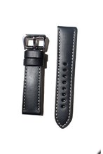 PANERAI Style 22mm Black band with Heavy Original Design S/S Buckle