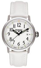 Traser Classic Basic with Leather Strap - White