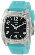 Trax TR1740-BTQ Malibu Fun Turquoise Rubber Black Dial Crystal