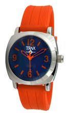 Trax TR5008-OO Shelley Blue Dail Orange Rubber Strap