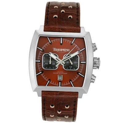 Triumph Motorcycles 3025-02 Tiger Chronograph Leather Strap