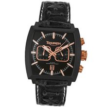 Triumph Motorcycles 3025-07 Tiger Chronograph Leather Strap