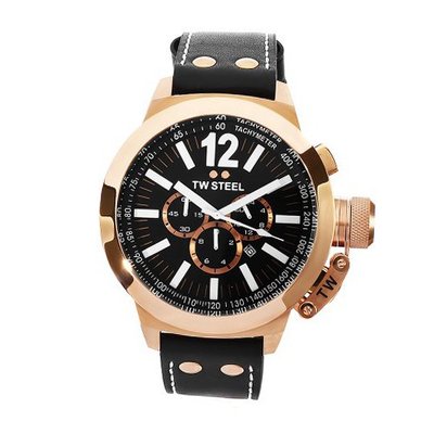 TW Steel CE1024 CEO Canteen Black Leather Chronograph Dial