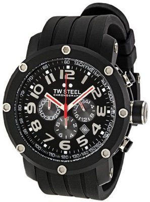 TW Steel TW135 Grandeur Tech Black Rubber Strap