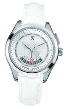 TX Unisex T3C503 400 Series Perpetual Weekly Calendar White and Silver