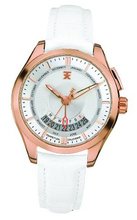 TX Unisex T3C505 400 Series Perpetual Weekly Calendar White and Gold