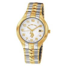 U.S. Polo Assn. Classic USC80049 Two-Tone Analogue White Dial Expansion