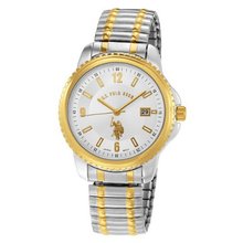 U.S. Polo Assn. Classic USC80051 Two-Tone Analogue Silver Dial Expansion