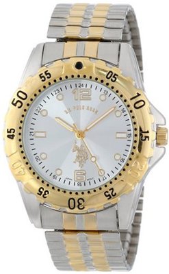 U.S. Polo Assn. Classic USC80052 Two-Tone Analogue Silver Dial Expansion