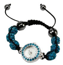 uUKM Gifts Sophia Shamballa Blue Crystal Arabic Dial 