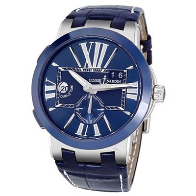 Ulysse Nardin Executive Dual Time Automatic Blue Dial 243-00-43