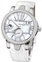 Ulysse Nardin Executive Dual Time Lady 40mm Mother of Pearl Diamonds 243-10B/391
