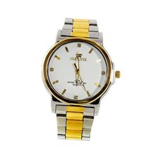 Fortune 'Baton' WAT1100M2TWHT Elegant Silver and Gold 2tone White Face  for Gift, Apparel