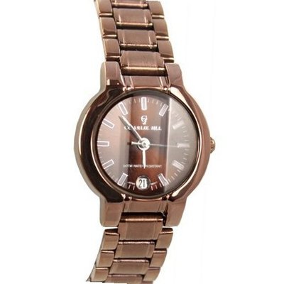 uUnico Tech Charlie Jill  in Brown Dial Bronze Color Stainless Steel Bracelet, Perfect Gift Idea 