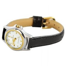 uUnico Tech Charlie Jill  in White Dial Black Leather Strap, Perfect Gift Idea 