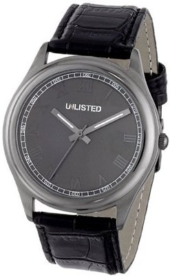 UNLISTED WATCHES UL1217 City Streets Round Gunmetal Grey Roman Numerals