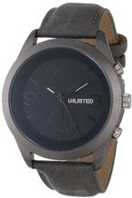 UNLISTED WATCHES UL1265 City Streets Round Grey Case Black Dial Grey Strap