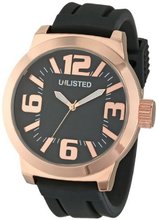 UNLISTED WATCHES UL1271 City Streets Rose Gold Case Black Dial and Strap