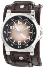 UNLISTED WATCHES UL5013KCP City Streets Round Brown Dial Brown Biker Strap