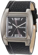UNLISTED WATCHES UL5126 City Streets Black Tonneau Brown Dial Brown Strap