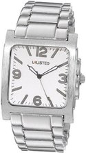UNLISTED WATCHES UL5134 City Streets Triple Silver Rectangle Case Dial Bracelet