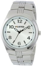 UNLISTED WATCHES UL5140KCP City Streets Triple Silver Case Bracelet Silver Dial Black Details