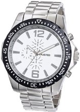 UNLISTED WATCHES UL5166KCP City Streets Silver Case Silver Dial, Black Bezel and Silver Bracelet