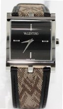 Valentino es Monogram Leather in Black, Silver Tone & Taupe - V62MBQ9909S009