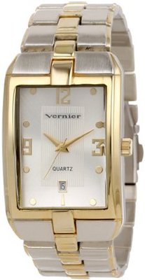 Vernier VNR11137SS Two-Tone Bracelet Calendar Display