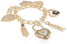 Vernier VNR11149YG Heart Charms Chain Bracelet