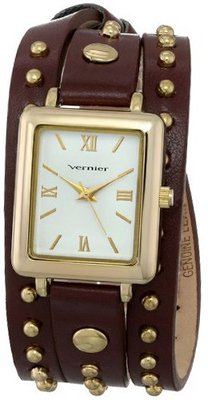 Vernier VNR11154YG Vernier Analog Display Japanese Quartz Brown