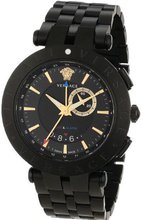 Versace 29G60D009 S060 V-Race Round Stainless Steel GMT Alarm Date