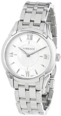 Versace VFF030013 "Dafne" Stainless Steel and Mother-of-Pearl Dial Bracelet