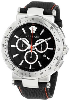 Versace VFG040013 Mystique Sport 46mm Round Stainless Steel Chronograph Tachymeter Date