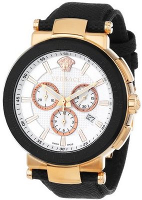 Versace VFG050013 Mystique Sport 46mm Rose Gold Ion-Plated Coated Stainless Steel Chronograph Tachymeter Date