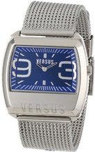 Versus by Versace 3C61100000 Angle Stainless Steel Rectangular Blue Dial