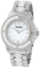 Versus by Versace 3C64000000 Tokyo Stainless Steel White Dial Crystal Bracelet