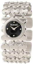 Versus by Versace 3C69200000 Paillettes Stainless Steel Black Dial Bracelet