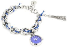 Versus by Versace 3C69900000 Hummingbird Stainless Steel Blue Dial Charm Bracelet