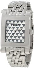 Versus by Versace 3C71600000 Pret Rectangular Polished Stainless Steel Silver Dial